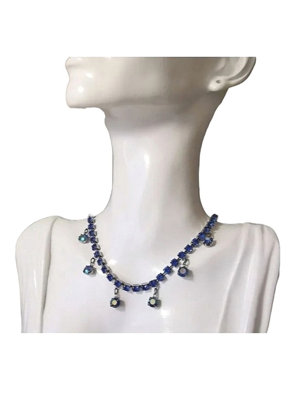 Swarovski Montana blue crystal necklace 🆕